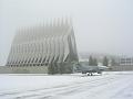 Chapel on a cold day
